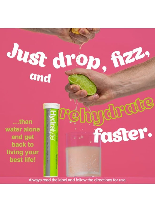 هيدراليت هيدرالايت ثنائي العبوة - إلكتروليت أقراص فوارة بنكهة الليمون والحامض - 40 قرصًا - Image 5